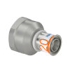 Uponor schroef koppeling, S-Press Plus, messing vertind, binnendraad x pers, Kiwa, 1" x 20 mm 