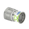 Uponor schroef koppeling, S-Press Plus, messing vertind, binnendraad x pers, Kiwa, 1" x 32 mm 