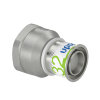 Uponor schroef koppeling, S-Press Plus, messing vertind, binnendraad x pers, Kiwa, 1¼" x 32 mm 