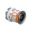 Uponor eindstuk, S-Press Plus, messing vertind, 1x pers, Kiwa, 20 mm 