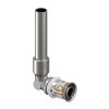 Uponor overgangs knie 90°, S-Press Plus, vertind, spie x pers, Kiwa, 12 (cu) x 16 mm, l = 150 mm 