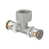 Uponor schroef T-stuk 90&deg;, Geberit, S-Press Plus, vertind, bi.dr x pers, Kiwa, &frac12;" x 16 x 16 mm 