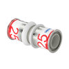 Uponor koppeling, S-Press Plus, ppsu, 2x pers, Kiwa, 25 mm 
