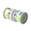 Uponor koppeling, S-Press Plus, ppsu, 2x pers, Kiwa, 32 mm 