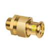 Bonfix 3-delige draad koppeling, gas, Press, roodkoper, bu.dr. x pers, hnbr, Gastec QA, ½" x 15 mm 