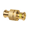 Bonfix 3-delige koppeling, gas, Press, roodkoper, 2x pers, hnbr, Gastec QA, 15 mm 