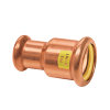 Bonfix verloop koppeling, gas, Press, roodkoper, 2x pers, hnbr, Gastec QA, 15 x 12 mm 