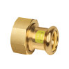 Bonfix 2-delige schroef koppeling, gas, Press, roodkoper, bi.dr. x pers, Gastec QA, 1 1/8" x 22 mm 