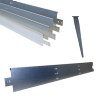 Nidaborder borderrand, type Plaat 80, gegalvaniseerd, 1900 x 80 mm 