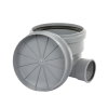 Pipelife inspectieput, met stromingsprofiel, pvc, grijze deksel, KOMO, SN8, 2x 125 mm, 315 mm 