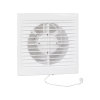 Nedco toilet- / badkamerventilator, type SV 125, abs, wit, trekkoord 