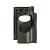 Ubbink dakdoorvoerpan, Alegra 12, kunststof, 131 mm, 1-pans, zwart, dakhelling 25 - 45° 