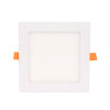 Adurolight&reg; Premium Quality Line platte led downlight, vierkant, Ken, wit, 12 W, 3000 K, non flicker 
