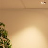 Adurolight® inbouwarmatuur, Mona, kantelbaar, wit, zwarte reflector, 80 mm, excl. spot 