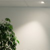 Adurolight® inbouwarmatuur, Mona, kantelbaar, wit, mat zilver reflector, 80 mm, excl. spot 