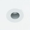 Adurolight® inbouwarmatuur, Mona, kantelbaar, brede rand, wit, mat zilver reflector, 80mm, excl spot 