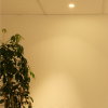 Adurolight® inbouwarmatuur, Mona, kantelbaar, brede rand, wit, mat zilver reflector, 80mm, excl spot 