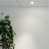 Adurolight® inbouwarmatuur, Mona, kantelbaar, brede rand, wit, mat zilver reflector, 80mm, excl spot 