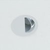 Adurolight® inbouwarmatuur, Mona, kantelbaar, halve maan, wit, mat zilver reflector, 80mm, excl spot 
