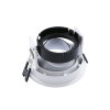 Adurolight® Unterputzspot, Mona, schwenkbar, weiß, Reflektor asym. silber matt, 82 mm, ohne Lampe 