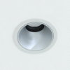 Adurolight® inbouwarmatuur, Mona, kantelbaar, wit, a-sym. mat zilver reflector, 82 mm, excl. spot 