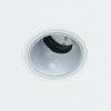 Adurolight® inbouwarmatuur, Mona, kantelbaar, wit, a-sym. mat zilver reflector, 82 mm, excl. spot 