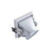 Adurolight® inbouwarmatuur, Mona, niet kantelb, wit, a-sym. mat zilver reflector, 82x82mm, excl lamp 