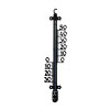 Talen Tools thermometer voor buiten, kunststof, lengte 65 cm 