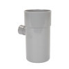 Nicoll verloop T-stuk 88°, pvc, 2x inwendig lijm/1x uitwendig lijm, grijs, 110 x 40 x 110 mm 