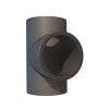 Ubbink Aerfoam T-stuk 90°, epe, grijs, 160 mm 