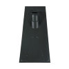Ubbink dakdoorvoerpan, riet, abs-asa, 131 mm, zwart, dakhelling 25 - 45° 