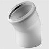 Ubbink bocht 45&deg;, pp, transparant, 60 mm 