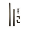Ubbink muurdoorvoer, Rolux 5H, concentrisch, pp/ks, zwart, 60/100 mm, l = 602 - 842 mm 