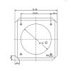 Ubbink muurplaat, Rolux buitenwandsysteem, concentrisch, 80/125 mm 