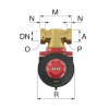 Flamco luchtafscheider, epp, type XStream Vent, DN20, G¾"F, binnendraad 
