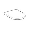 Geberit closetzitting, type 300 Basic, 37 x 45 cm, deksel, chroom scharnier, montage boven, wit 