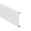 OBO wandgoot deksel, geribbeld, type Rapid 80 GK, pvc, 76,5 mm, l = 2 m, wit 
