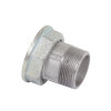 Metrix gasmeterkoppeling, gegalvaniseerd, buitendraad 1½" 