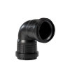 Pipelife Master3Plus bocht 87,5°, 2x manchet, pp, zwart, 40 mm 