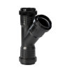 Pipelife Master3Plus T-stuk 45°, 3x manchet, pp, zwart, 40 mm