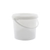 Cilindrische emmer, exclusief deksel, met kunststof hengsel, JET 26, pp, wit, 2,5 liter 