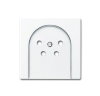 ABB Busch-Jaeger afdekplaat, 4-pens telefooncontactdoos, wit 