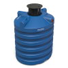 Regenwassertank mit Schacht, Modell Premium DS7500, PE, 7500 l, 235 x 192 x 235 cm, unterirdisch 