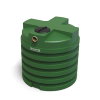 Opslagtank, incl. drukpomp set, pe, groen, 4000 liter, Ø 180 cm, h = 175 cm, bovengronds 