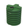 Regenwatertank, pe, groen, 5000 liter, Ø 180 cm, h = 212 cm, bovengronds 