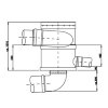 Cycloon regenwater filter, zelfreinigend, type WF 3001 - WFF150, pp, 60T 