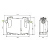 Slib- & vetafscheider, bovengronds, pe, 4 l/s, vetopslag 160 l, slibv 400 l, klasse 600 kg 