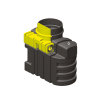 Olie- en benzineafscheider, type PSDC3, met bypass, excl. schacht, pe, 510l, 1430x785x1400 mm 