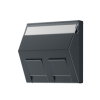 Jung afdekplaat, voor Modular Jack, AS range, 2-voudig, met tekstvenster, antraciet 