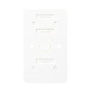 Jung bodemplaat, AP 600, vlamwerend kunststof, 2-voudig, alpine wit 